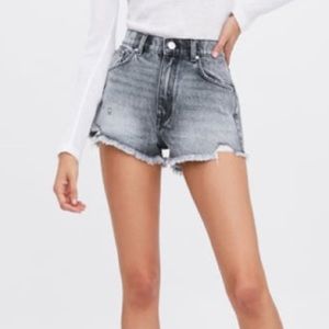 ZARA HI RISE DENIM SHORTS